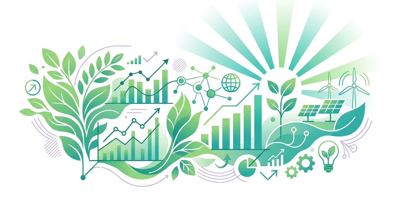 ESG 与绿色科技数据研究示意